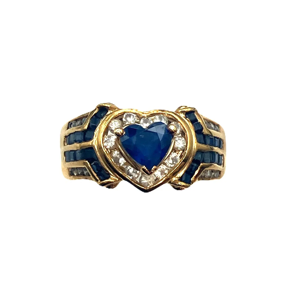 K18 リング サファイア0.78ct サファイア0.80ct MD