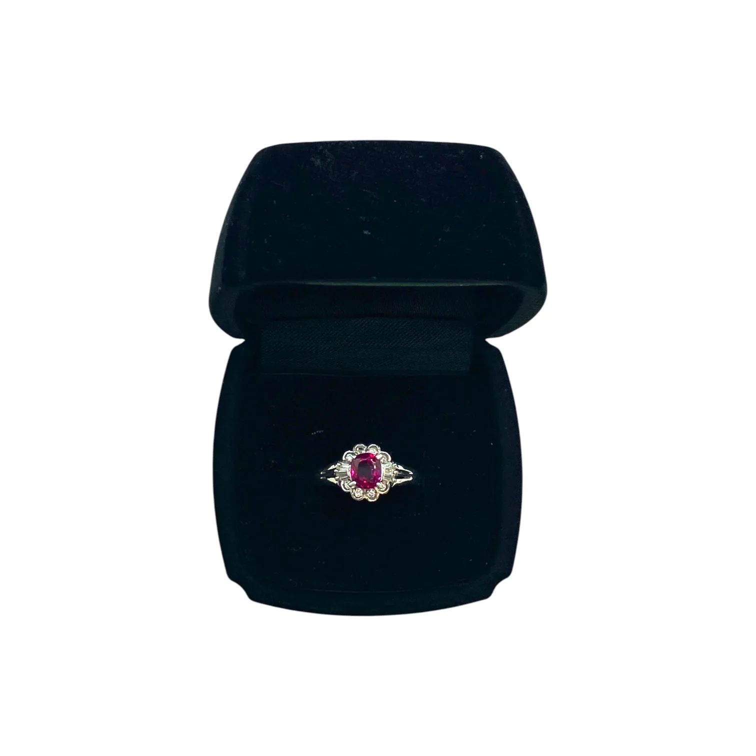 Pt850 リング ルビー MD